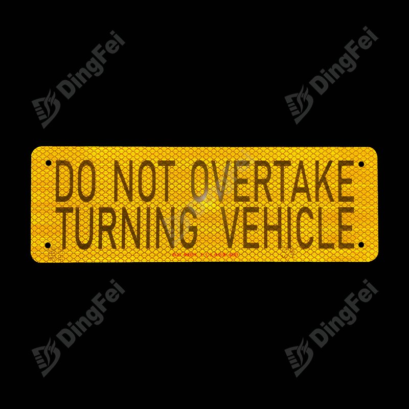 Do Not Overtake Signs - 